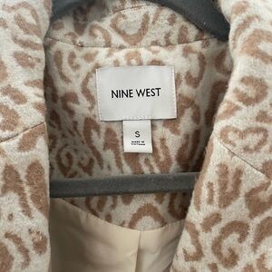 Cheetah print trench coat